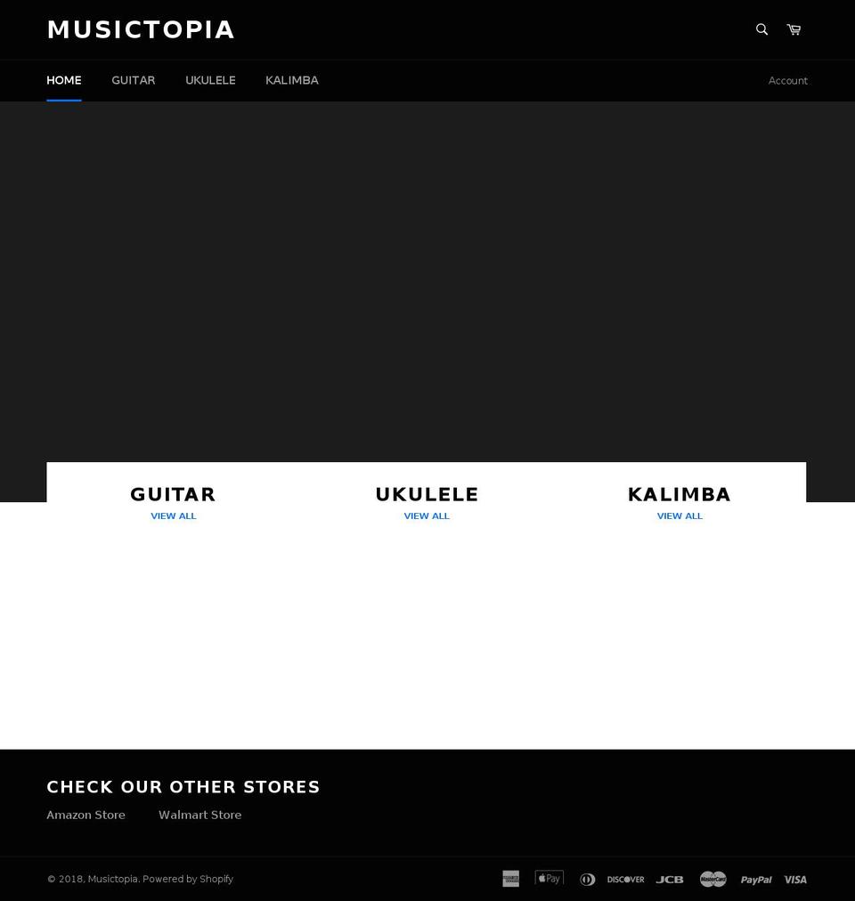 ukuleleguitarshop.com — Shopify storefront screenshot