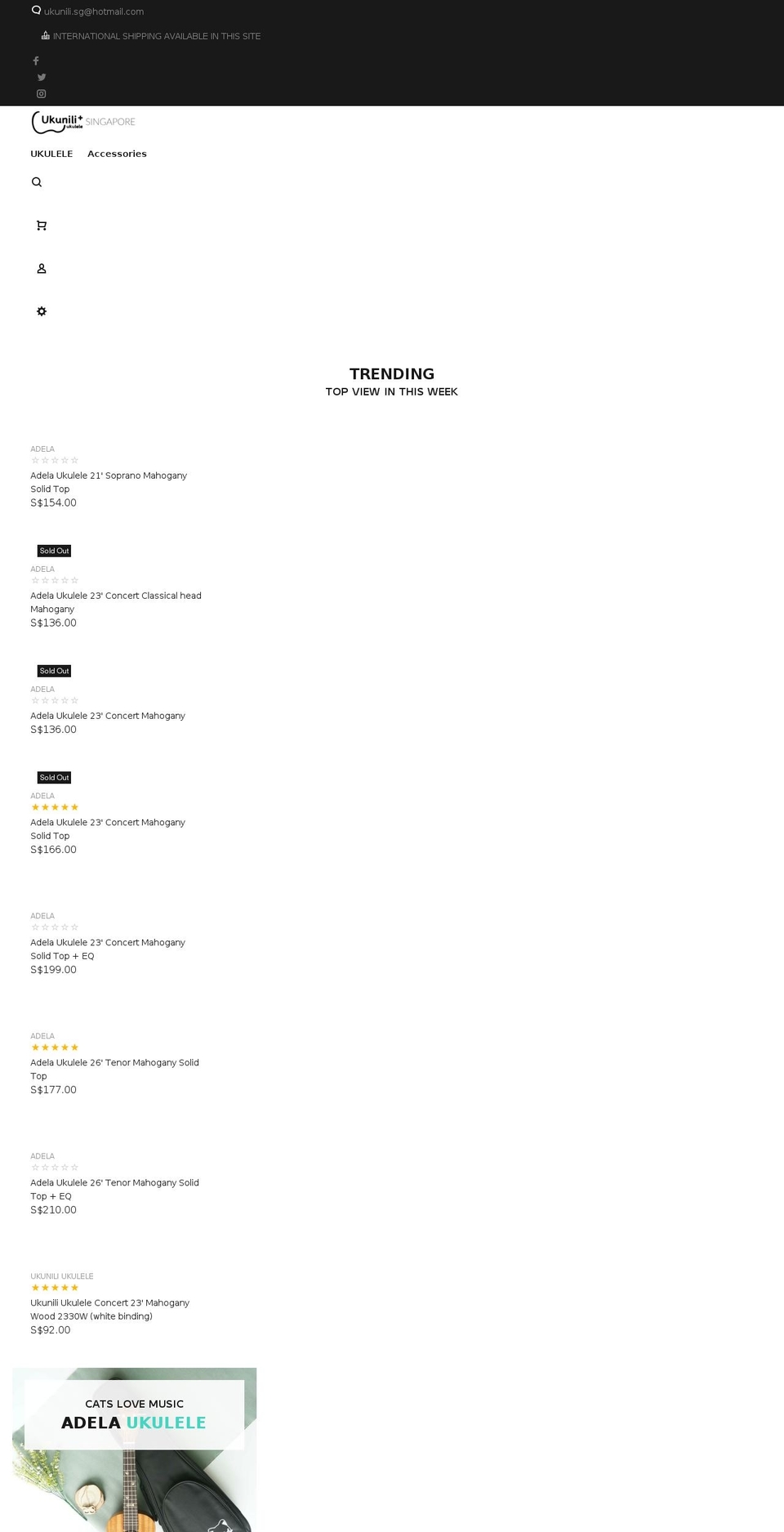 ukunili.com shopify website screenshot