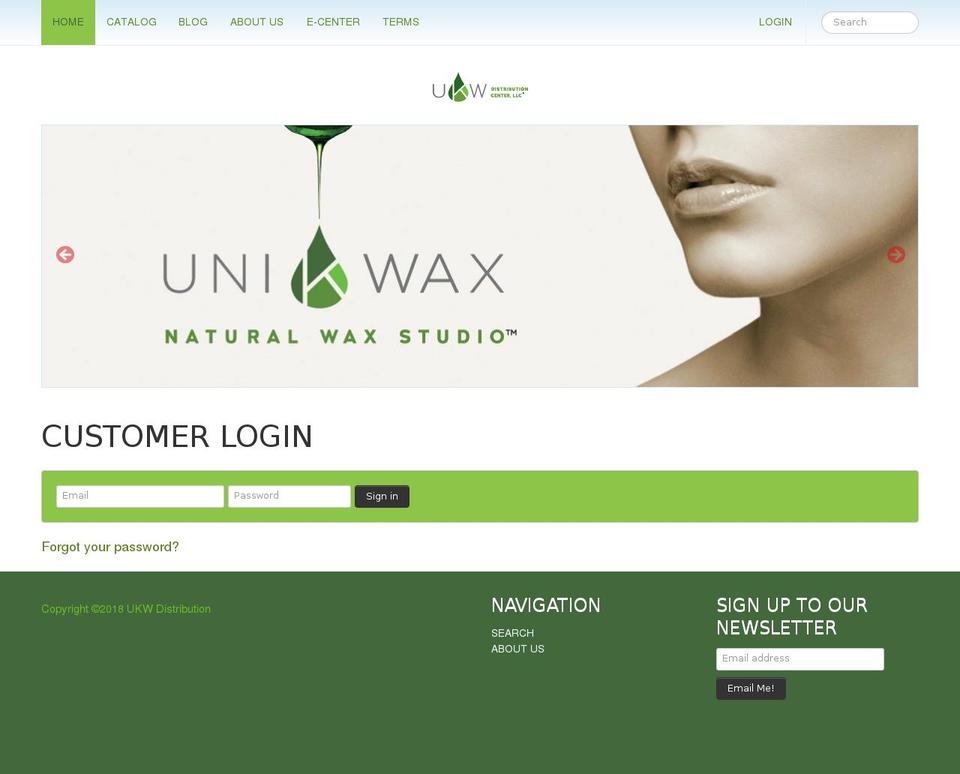 ukwdistribution.com shopify website screenshot
