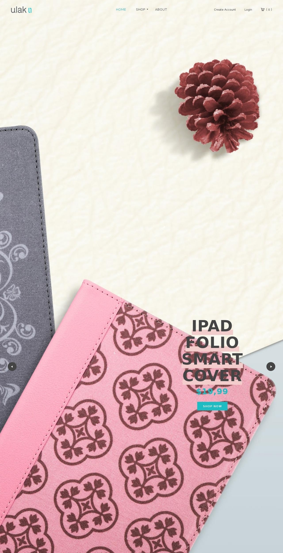 ulakcases.com shopify website screenshot