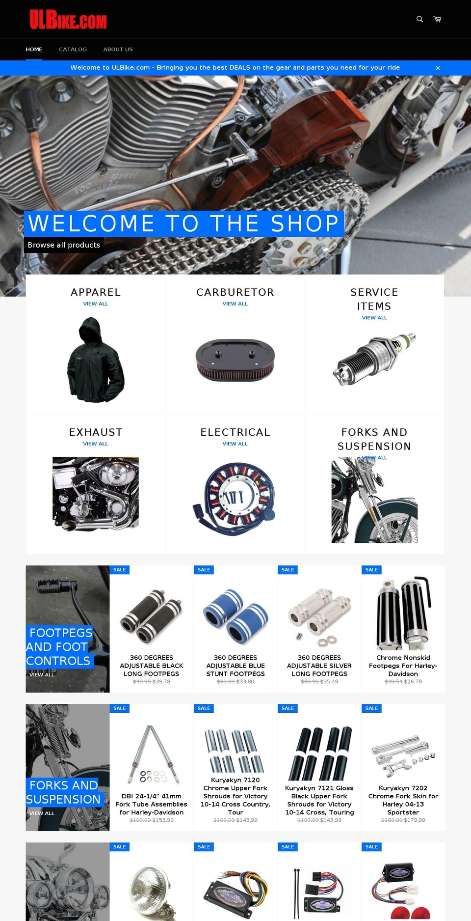 ulbike.com — Shopify storefront screenshot
