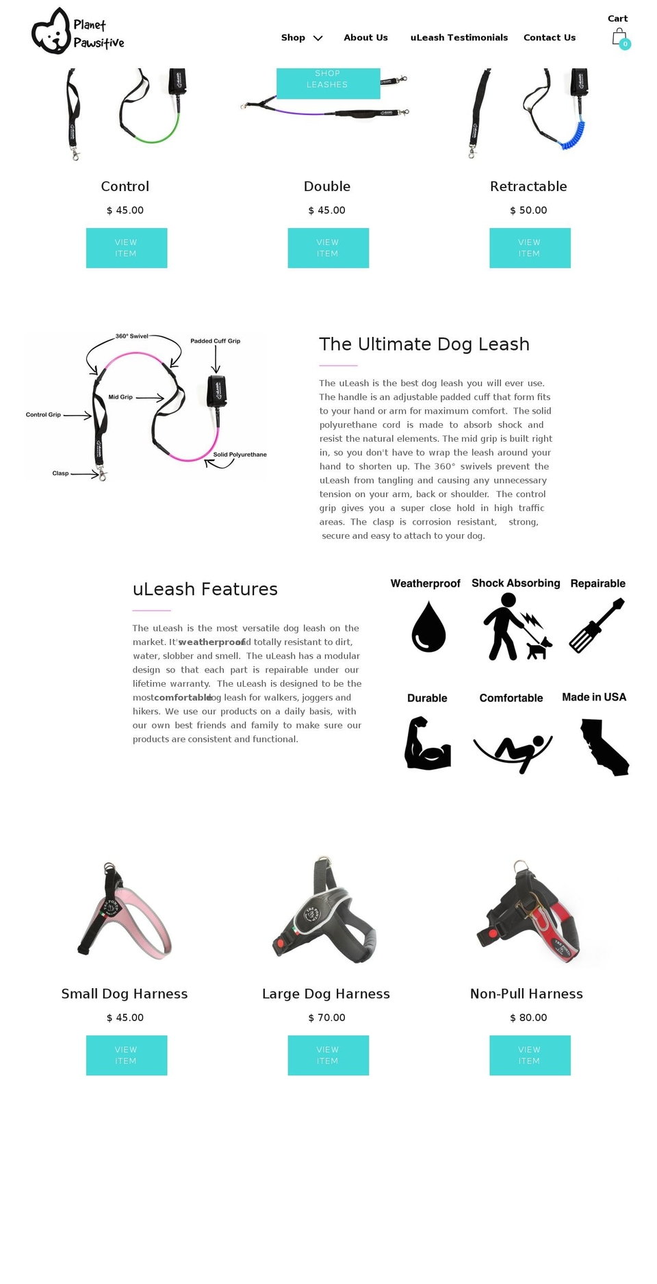 uleash.com shopify website screenshot
