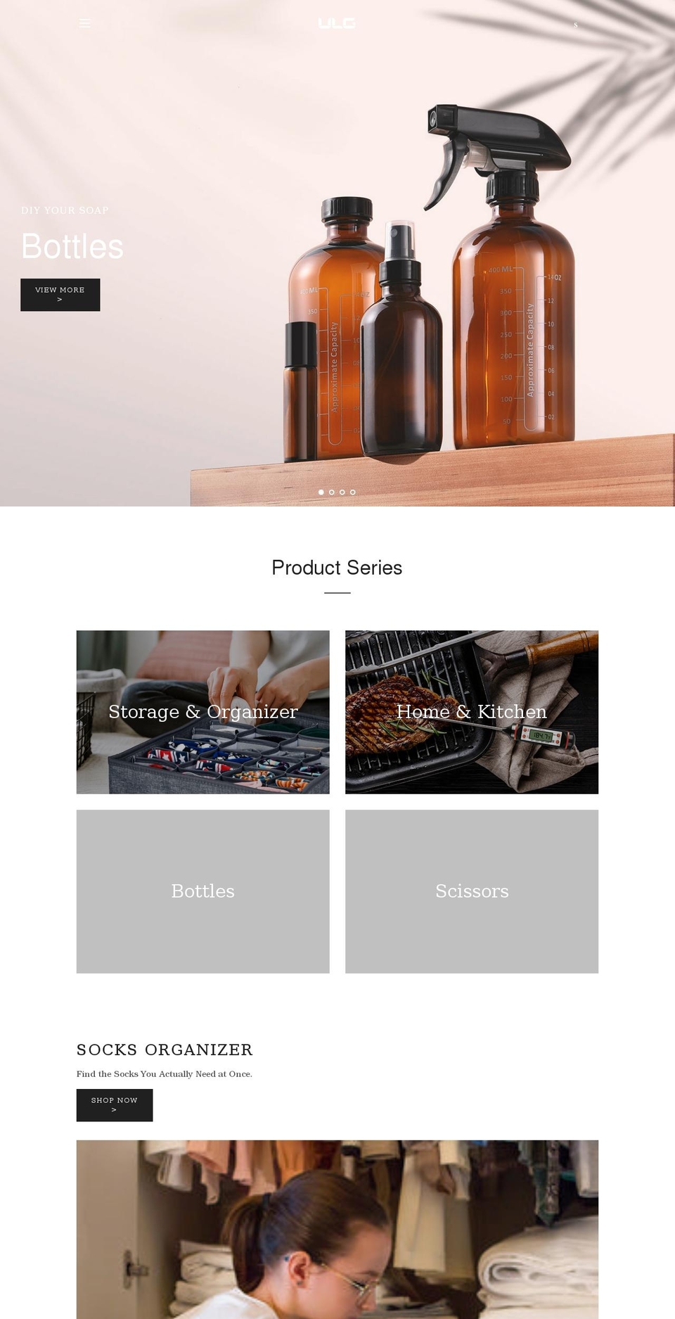 ulglife.com shopify website screenshot
