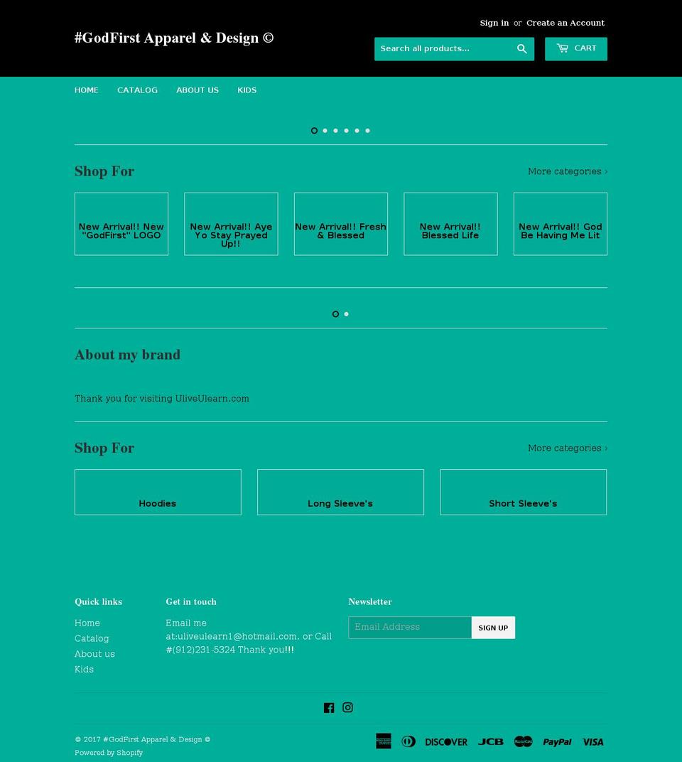 uliveulearn.com shopify website screenshot