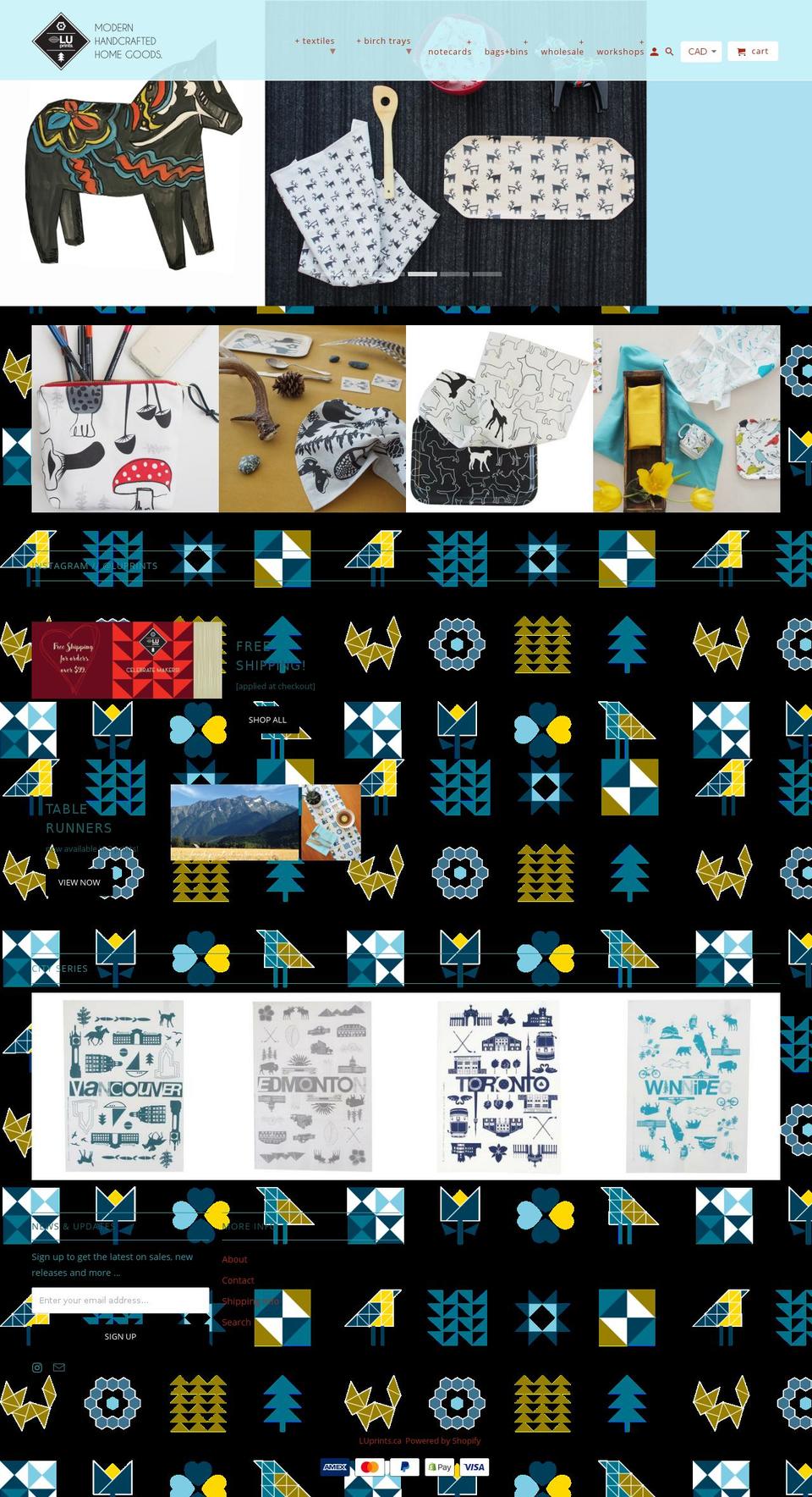ullaclark.com — Shopify storefront screenshot