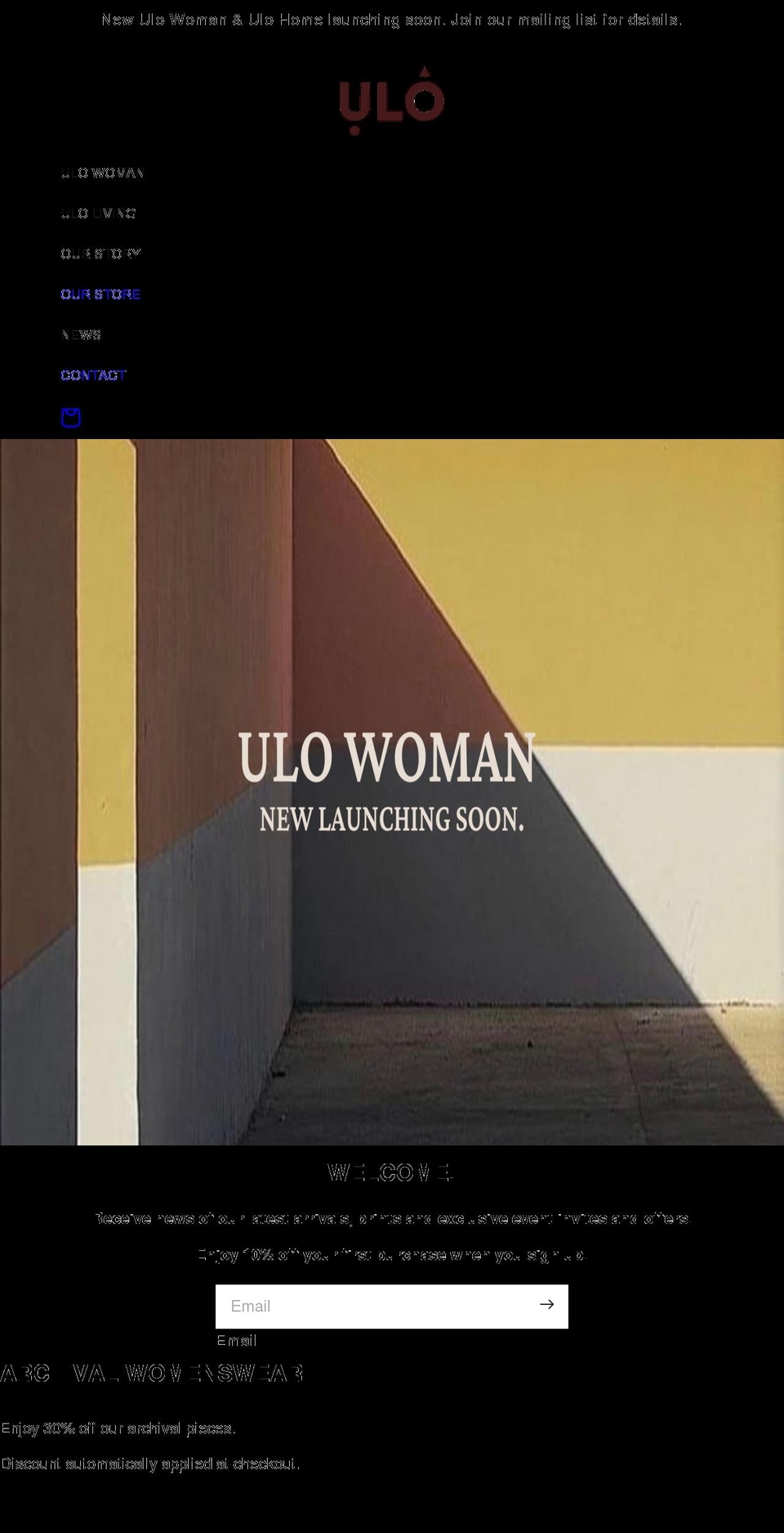 uloaustralia.com shopify website screenshot