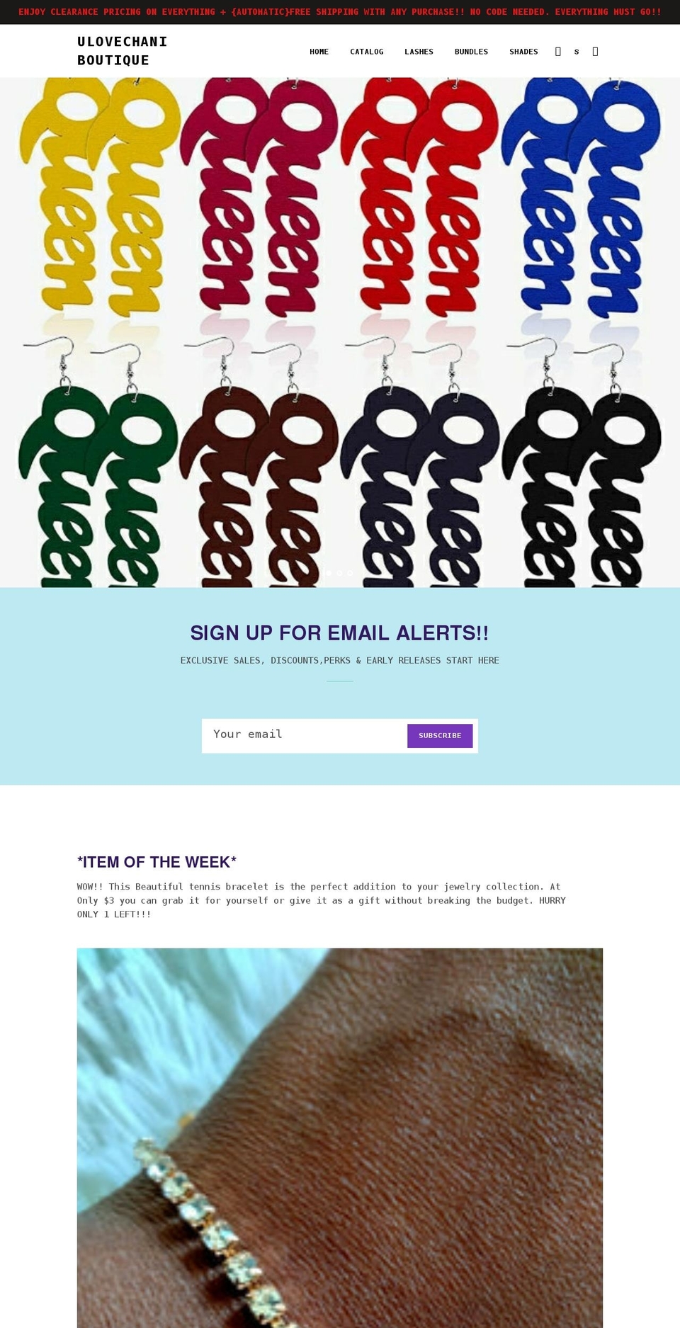 ulovechani.com shopify website screenshot