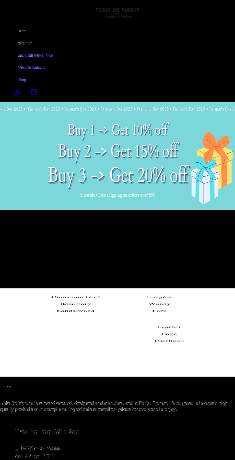 ulricdevarensusa.com shopify website screenshot