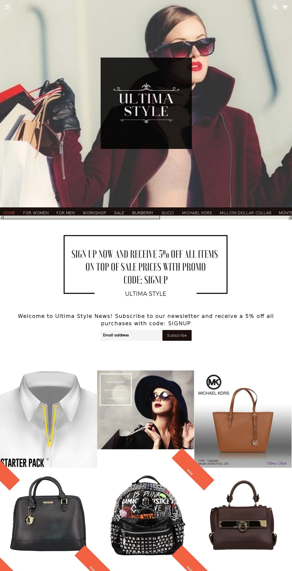 ultima-style.com — Shopify storefront screenshot
