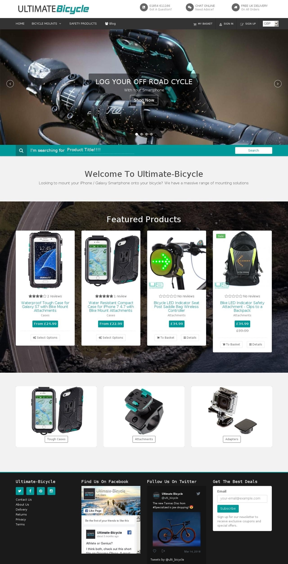 couponia2 Shopify theme site example ultimate-bicycle.co.uk