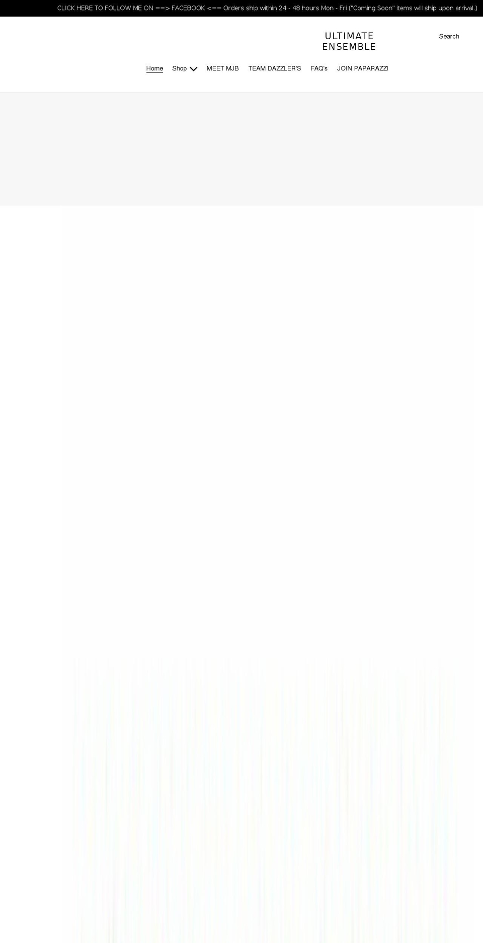 ultimate-ensemble.com shopify website screenshot