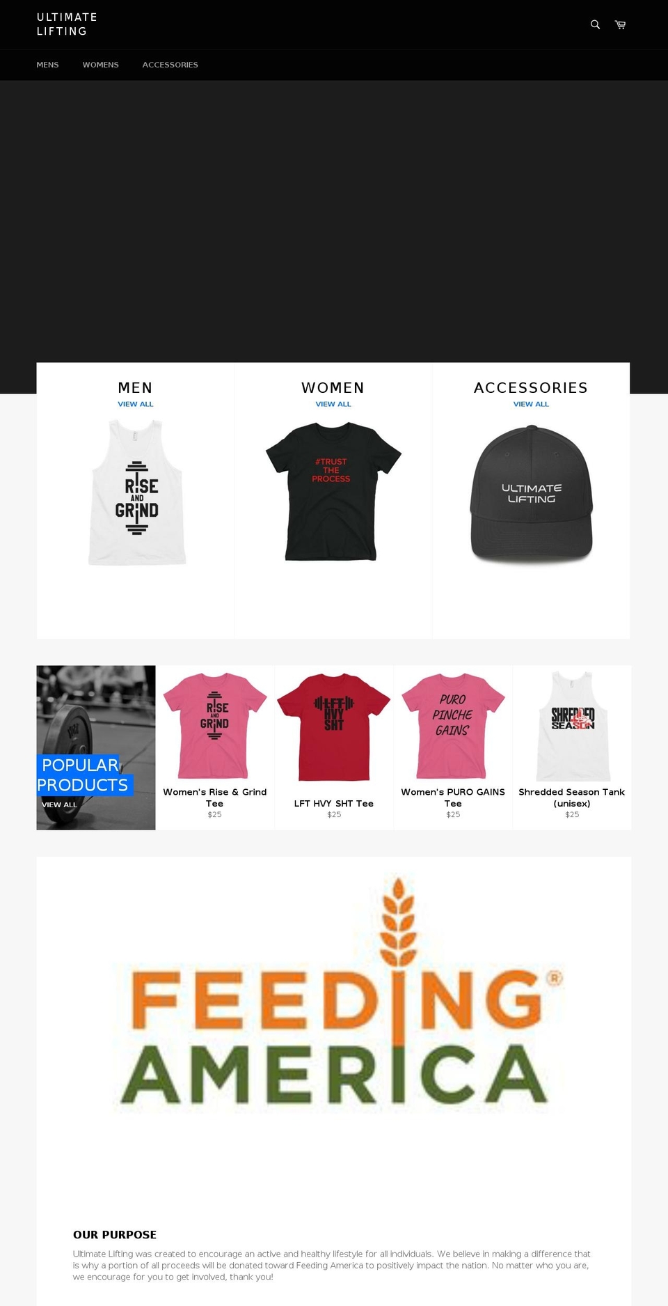 ultimate-lifting.com shopify website screenshot