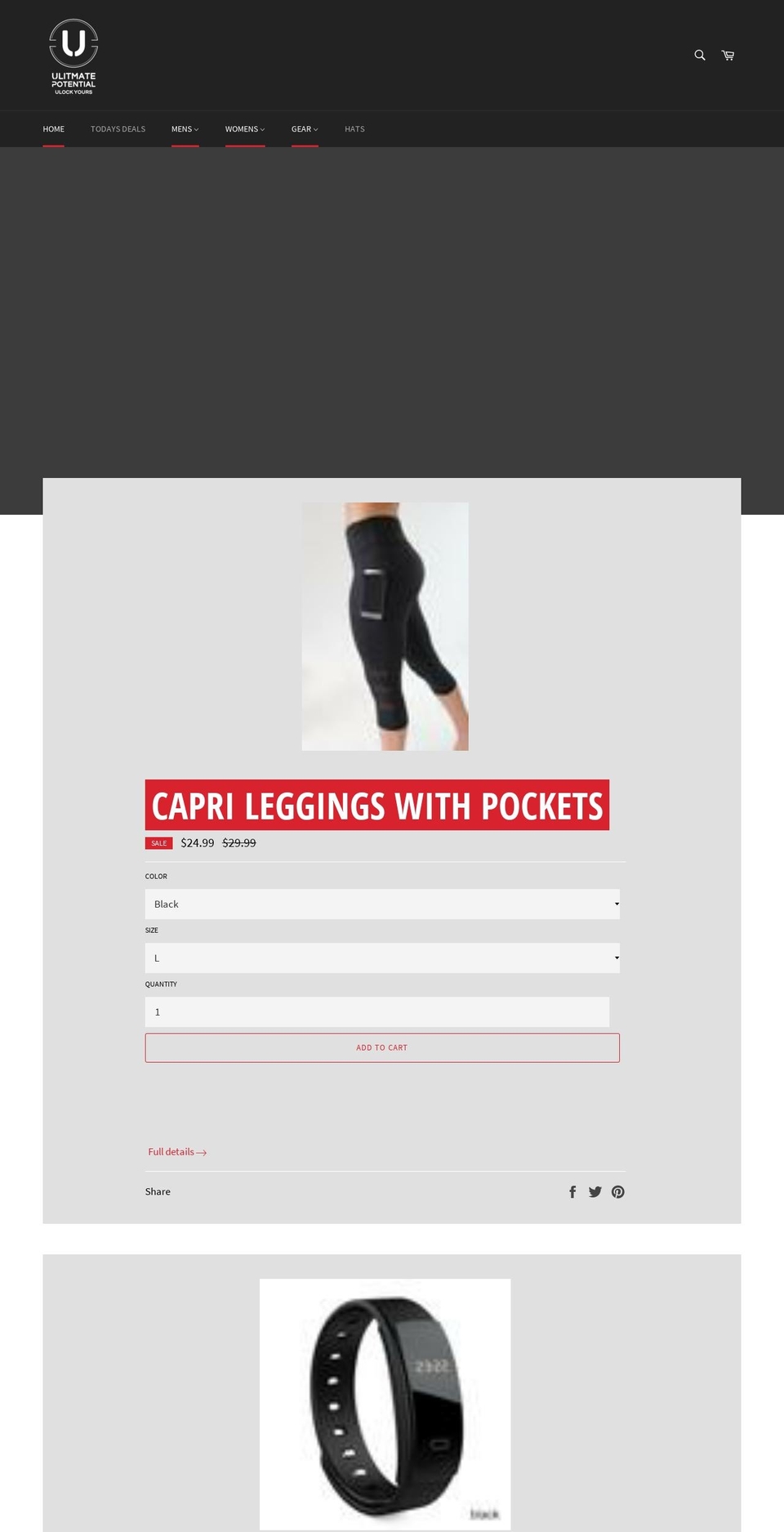 ultimate-potential.com — Shopify storefront screenshot