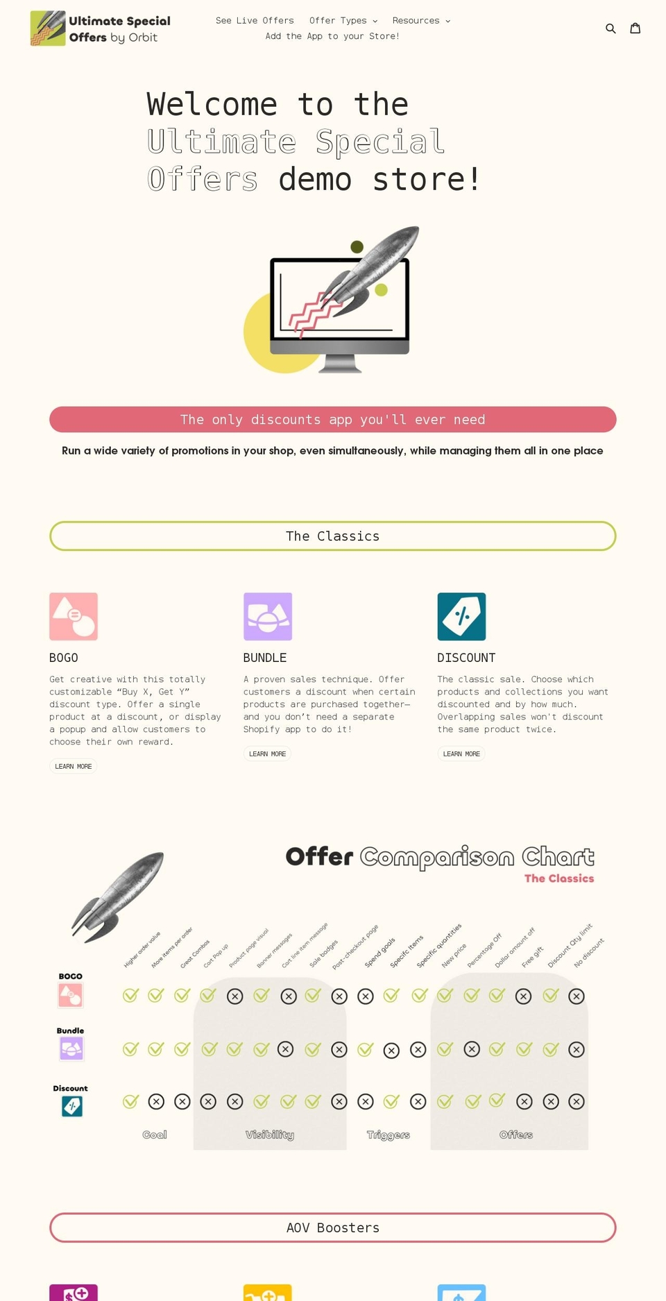 ultimate-special-offers-demo.myshopify.com shopify website screenshot