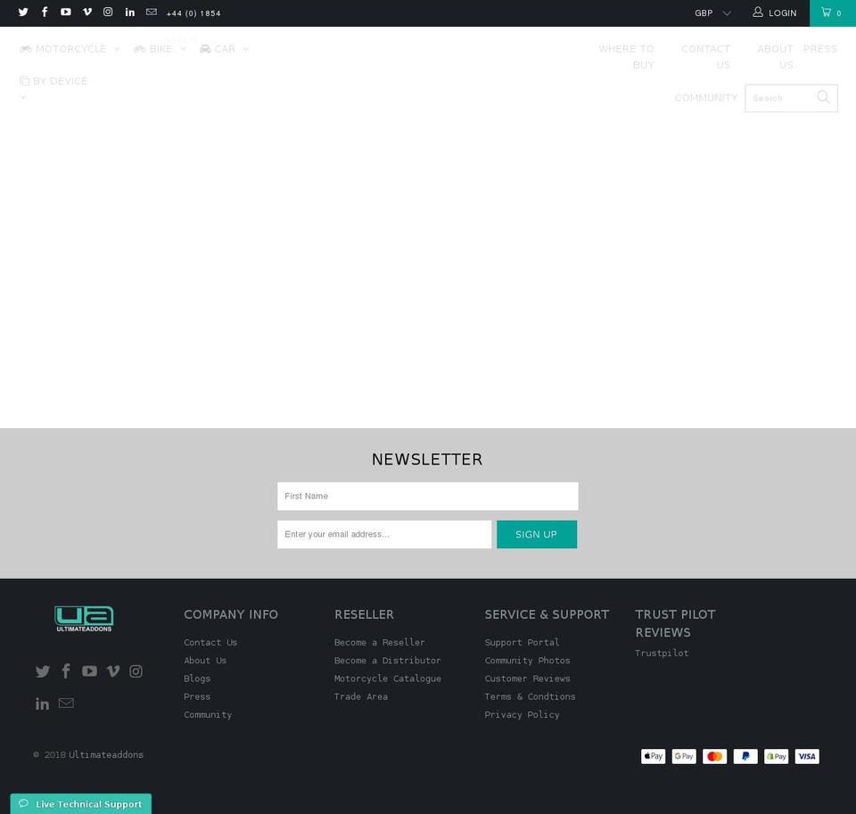 ua-theme Shopify theme site example ultimateaddons.com