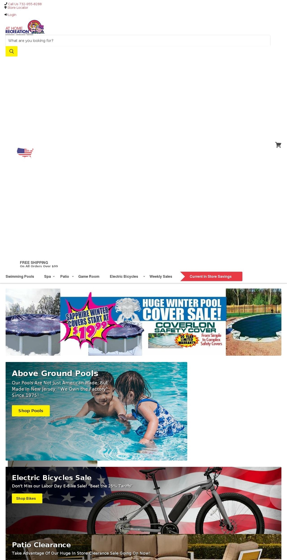 ultimatebackyardoutdoorliving.com — Shopify storefront screenshot
