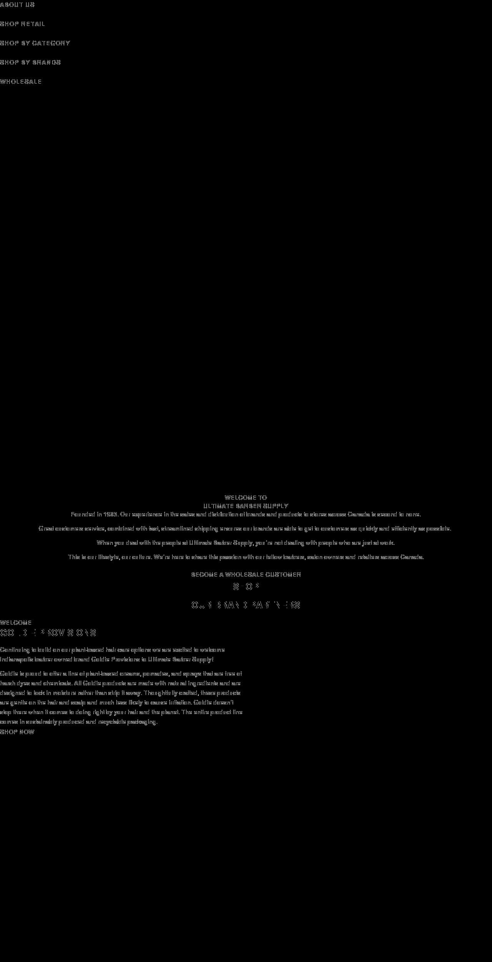 ultimatebarbersupply.com shopify website screenshot