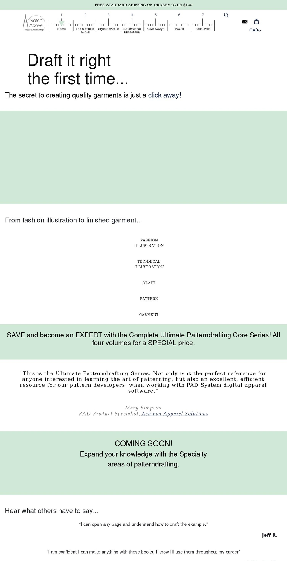 ultimatedraftingseries.com shopify website screenshot