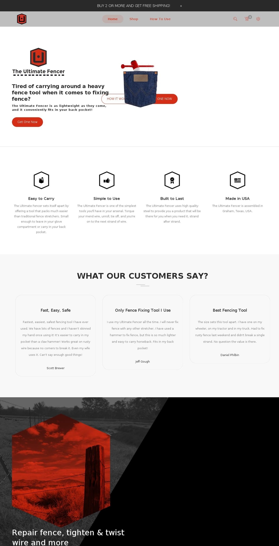 ultimatefencer.com shopify website screenshot