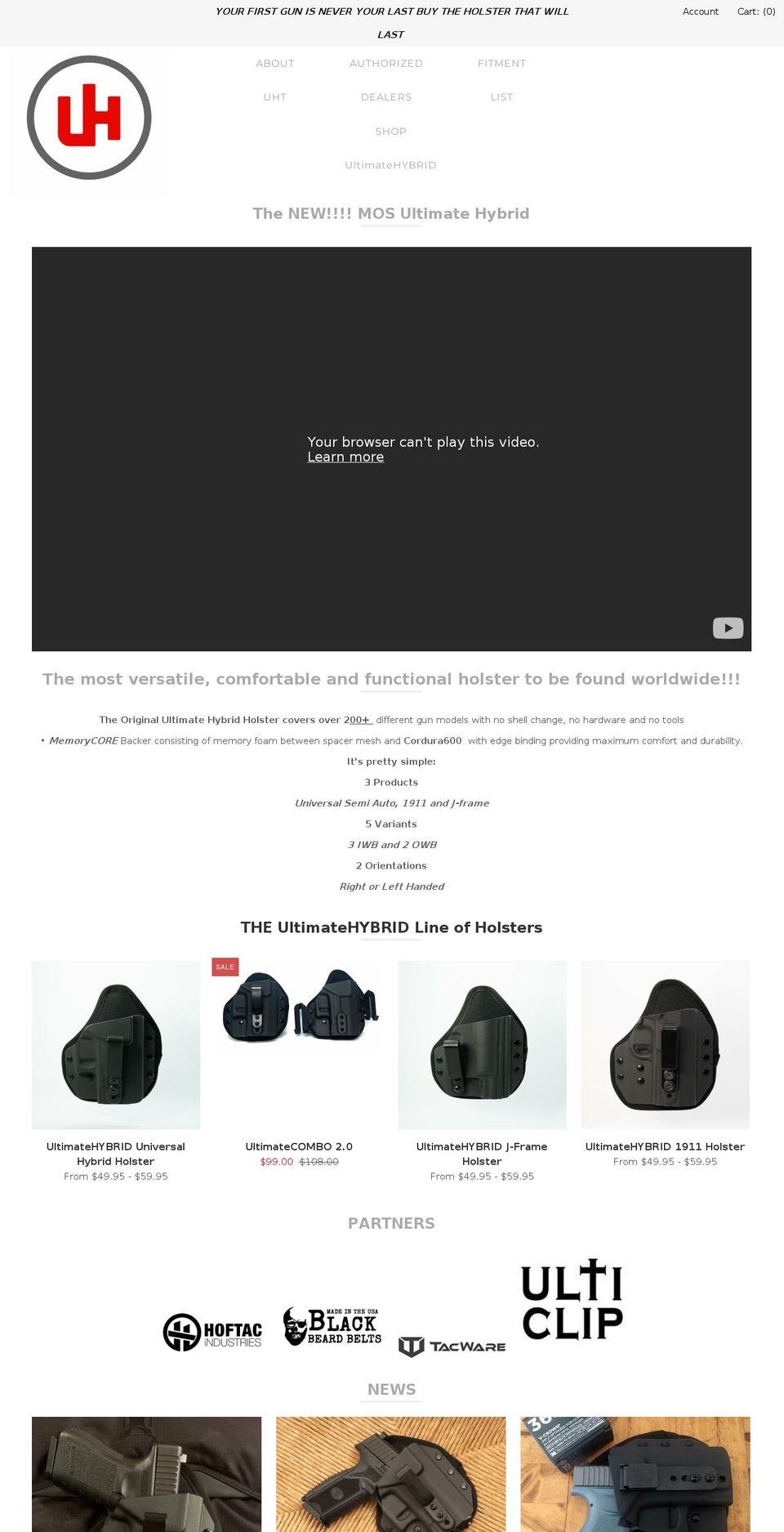 ultimatehybridtech.com — Shopify storefront screenshot