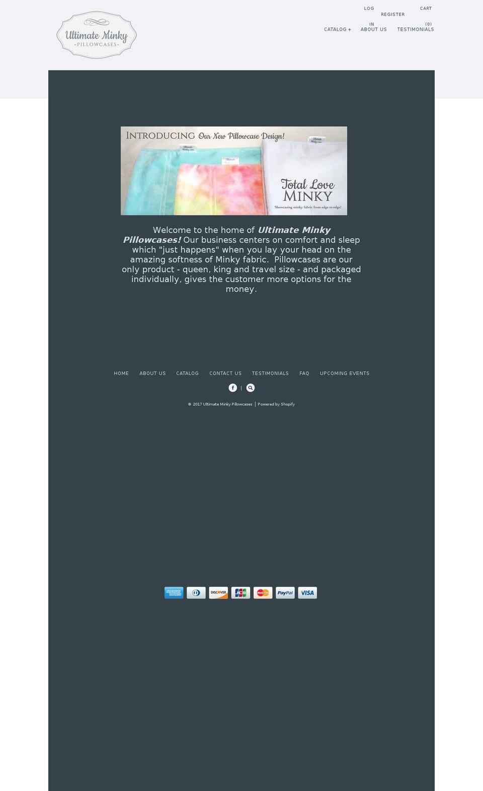 ultimateminky.com shopify website screenshot