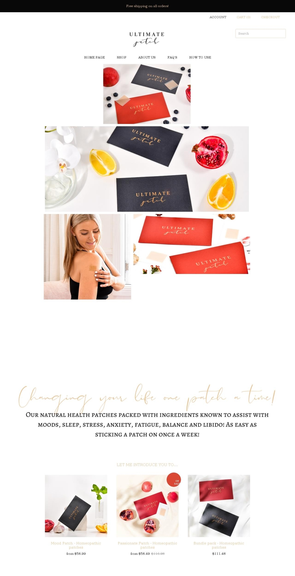 ultimatepatch.com.au shopify website screenshot