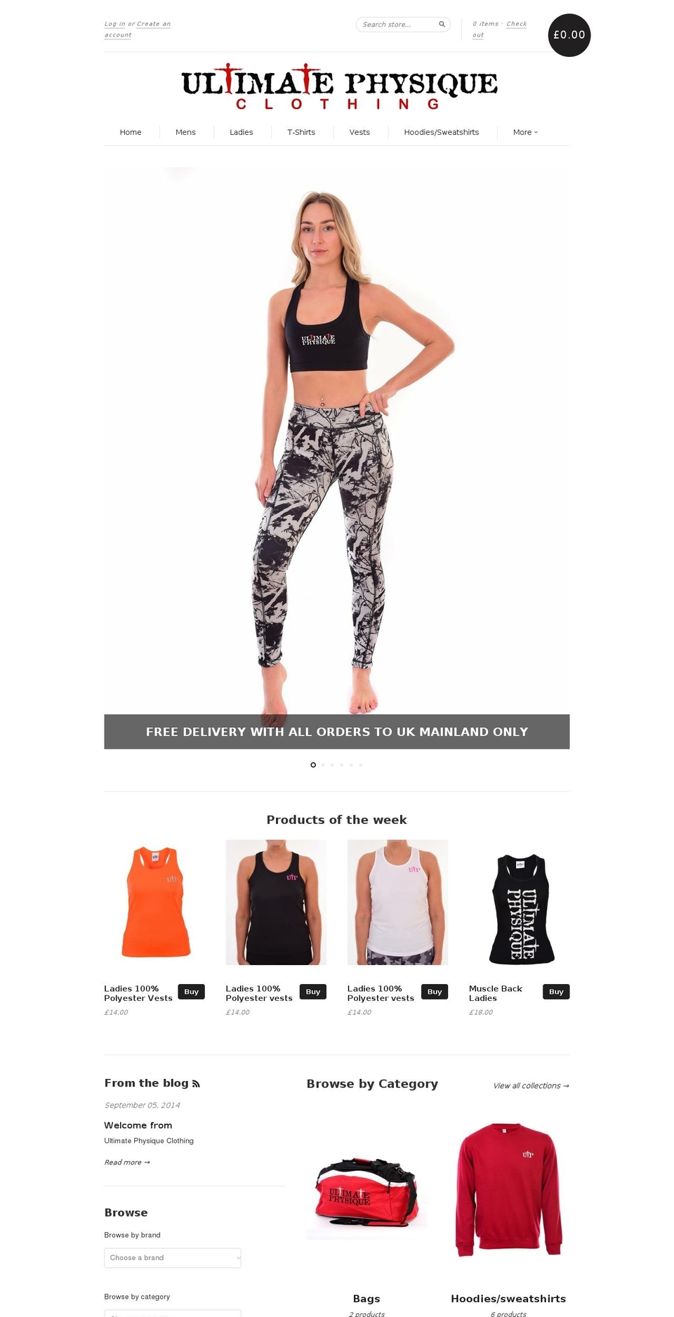 Copy of New Standard Shopify theme site example ultimatephysiqueclothing.com