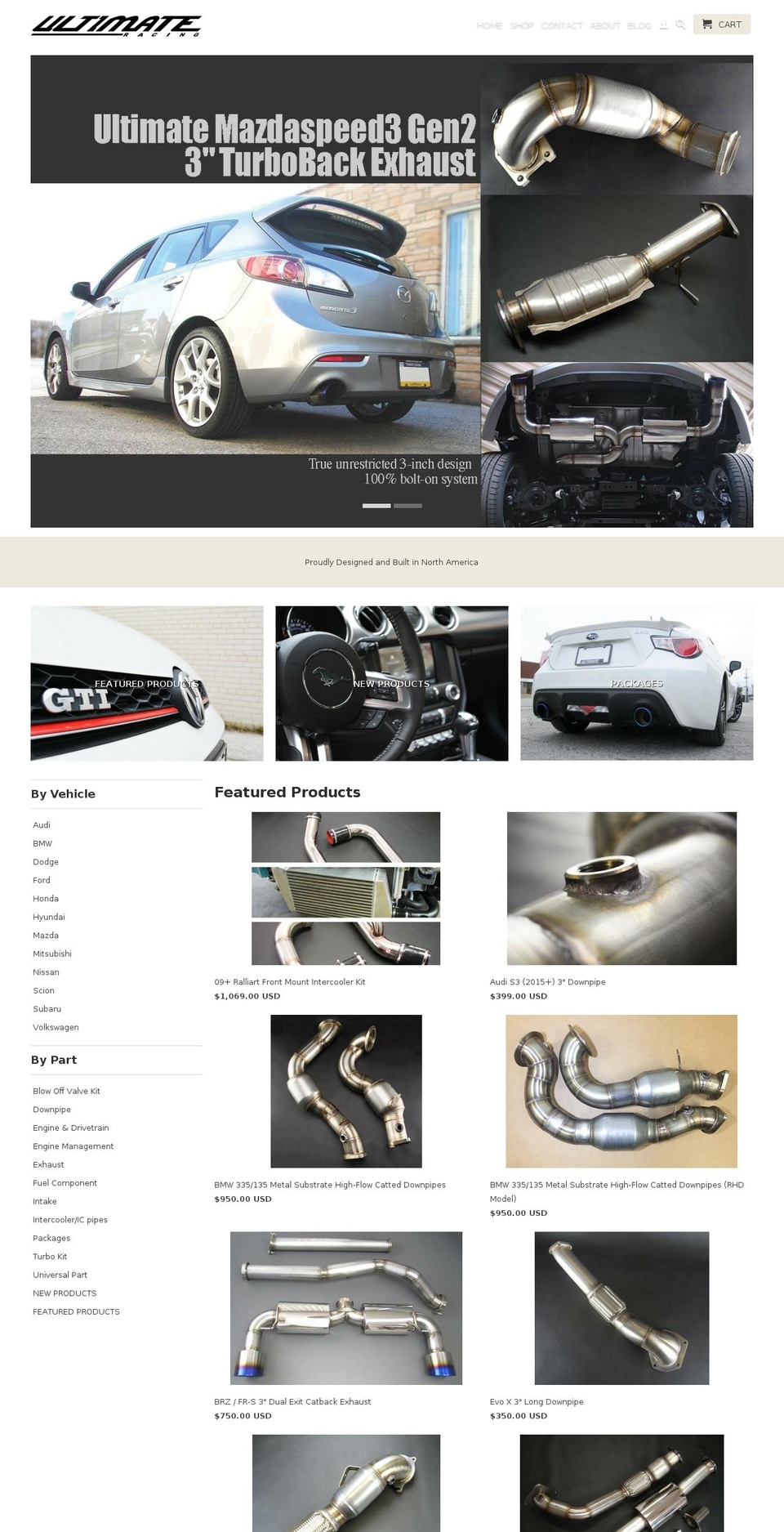 ultimateracingusa.com shopify website screenshot