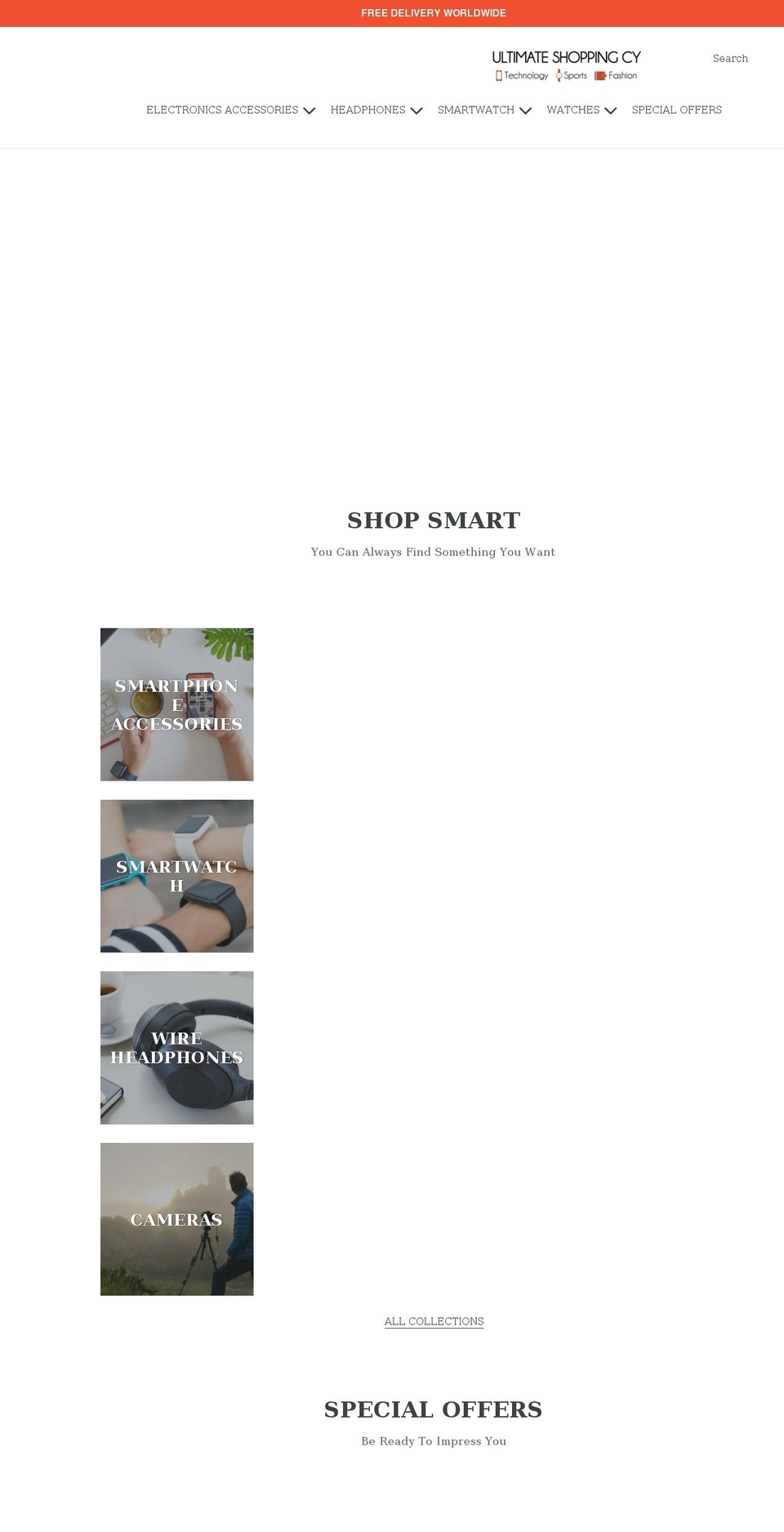 ultimateshoppingcy.com shopify website screenshot