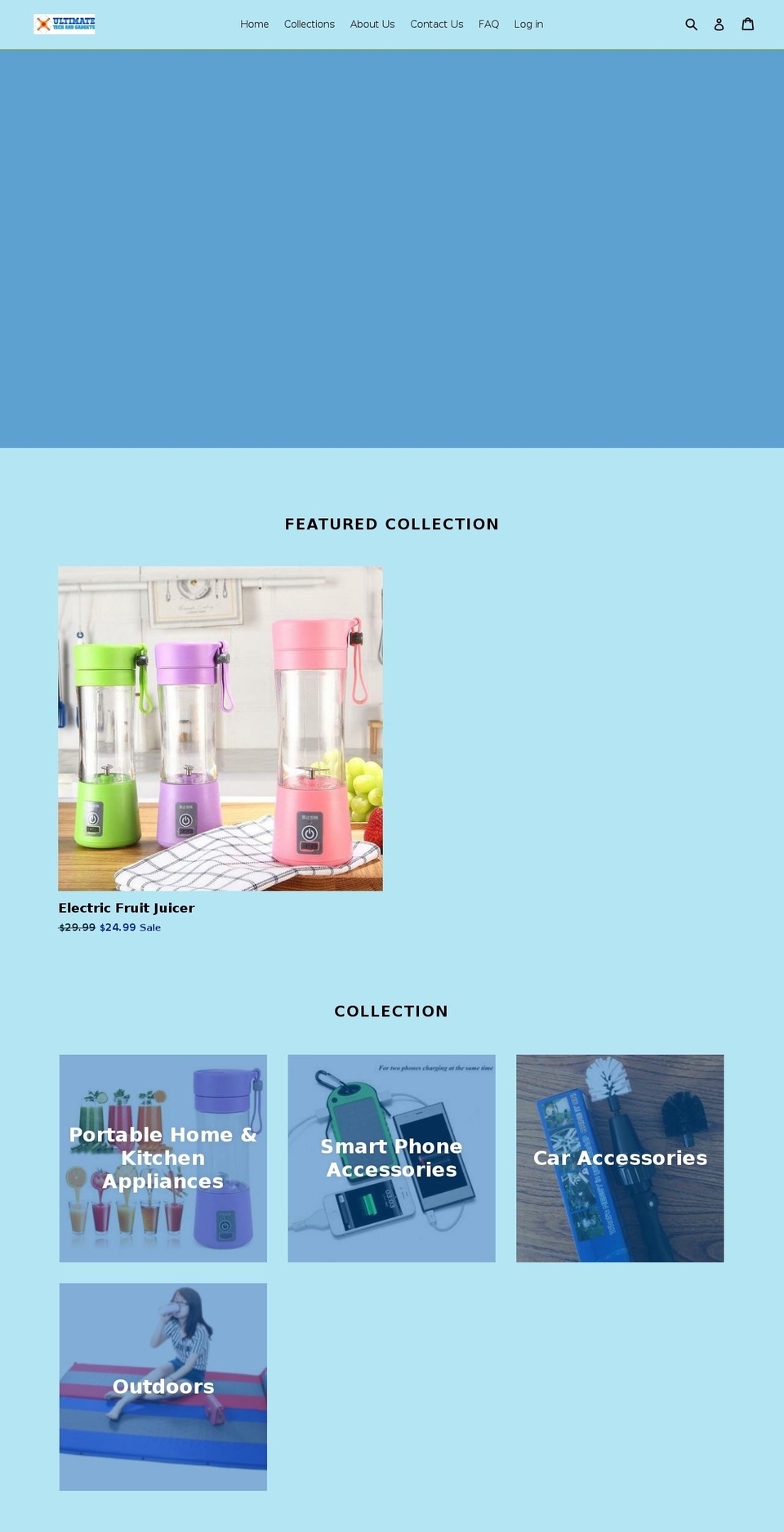ultimatetechandgadgets.com — Shopify storefront screenshot