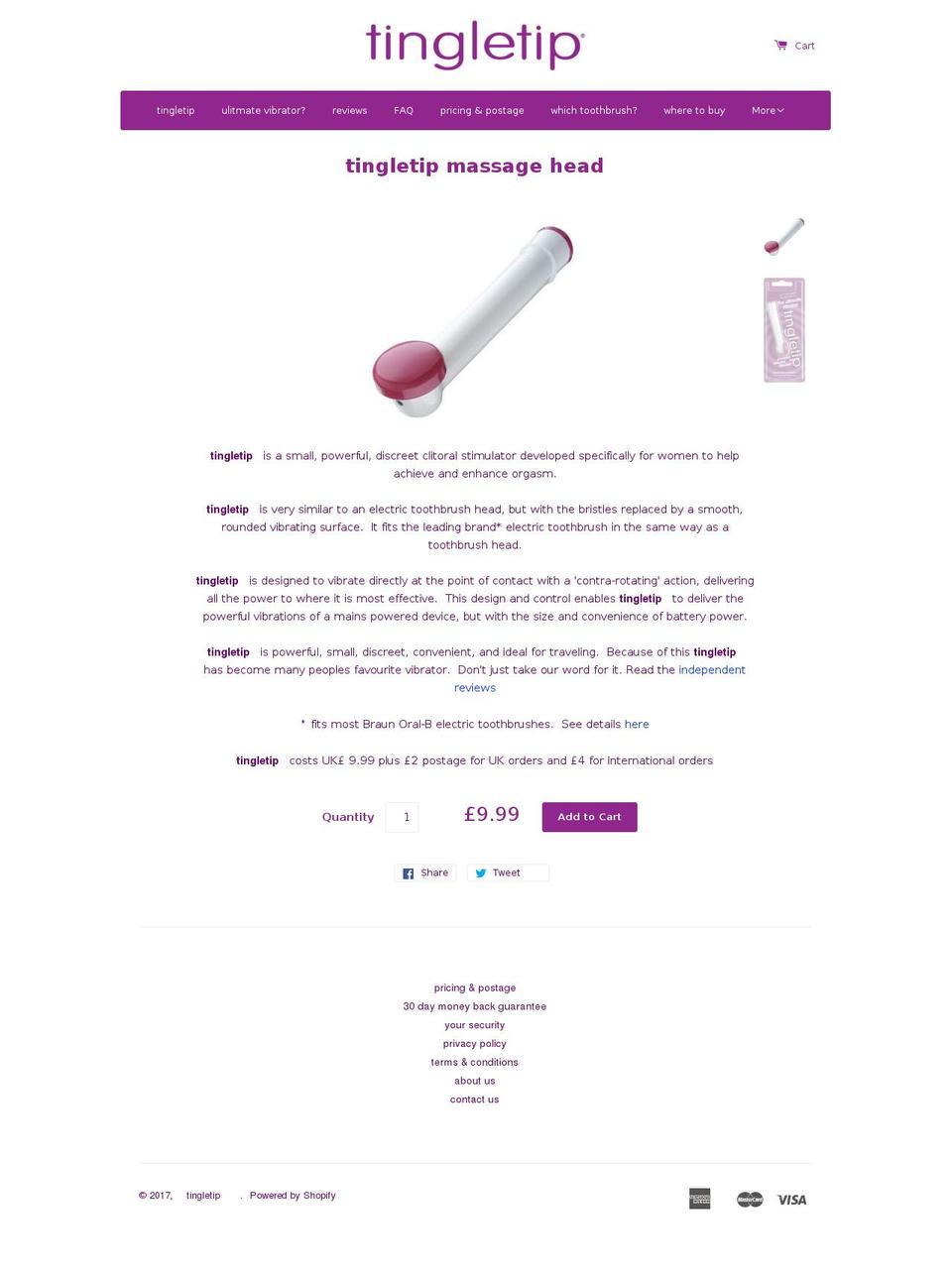 ultimatevibrator.com shopify website screenshot