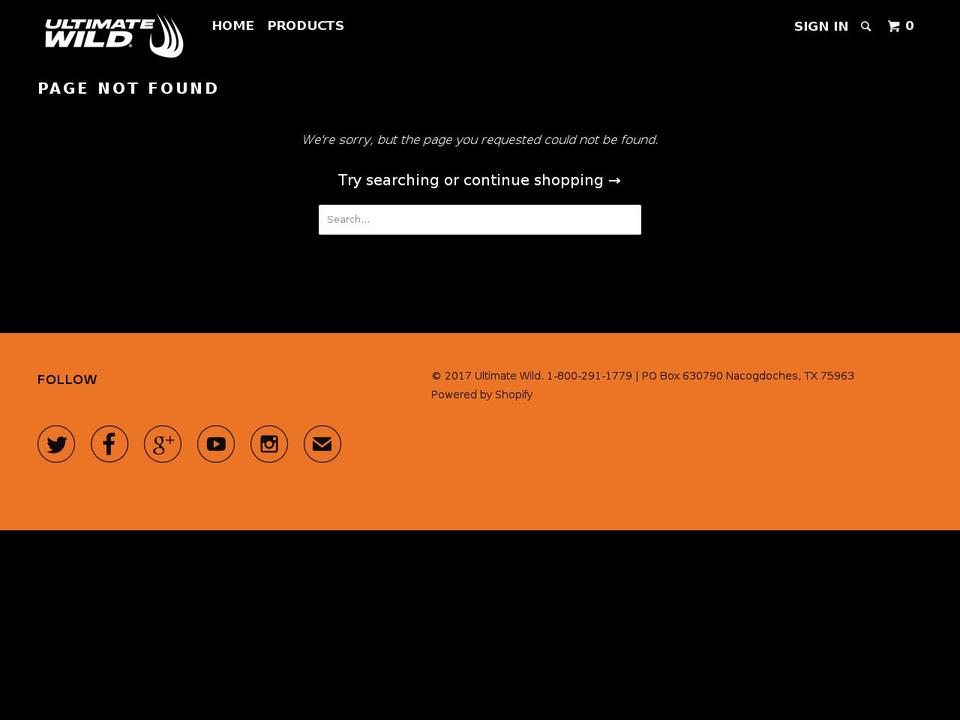 ultimatewildcases.com shopify website screenshot