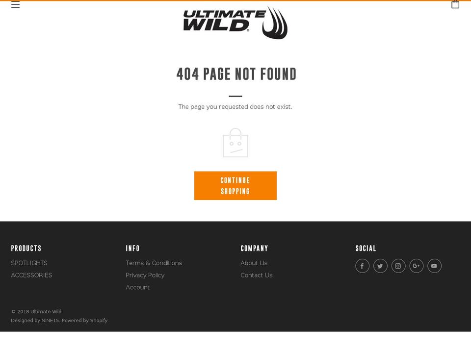 ultimatewildgamecamera.com — Shopify storefront screenshot