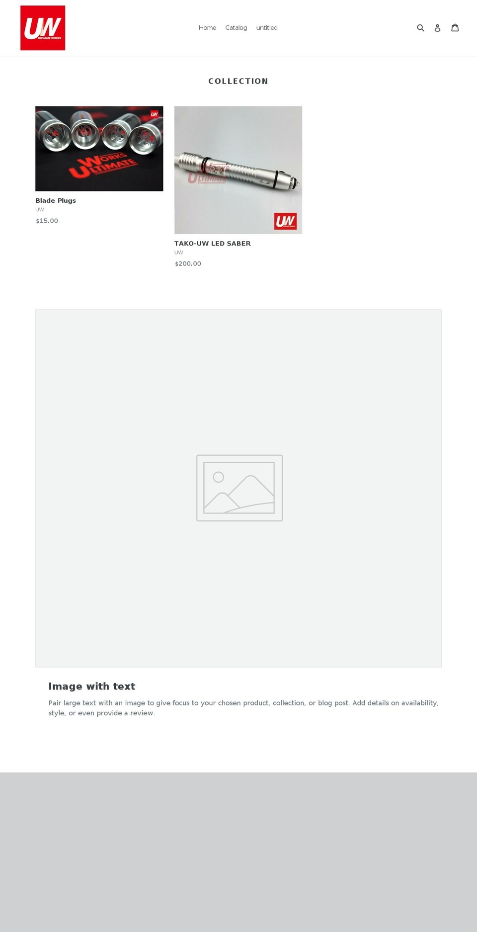 ultimateworks.net shopify website screenshot
