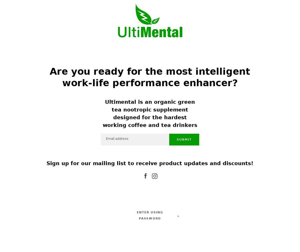 ultimental.com — Shopify storefront screenshot