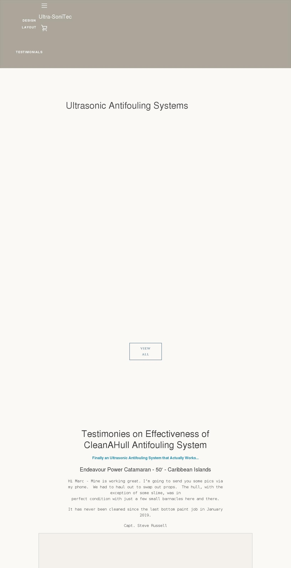 ultra-sonitec.com shopify website screenshot