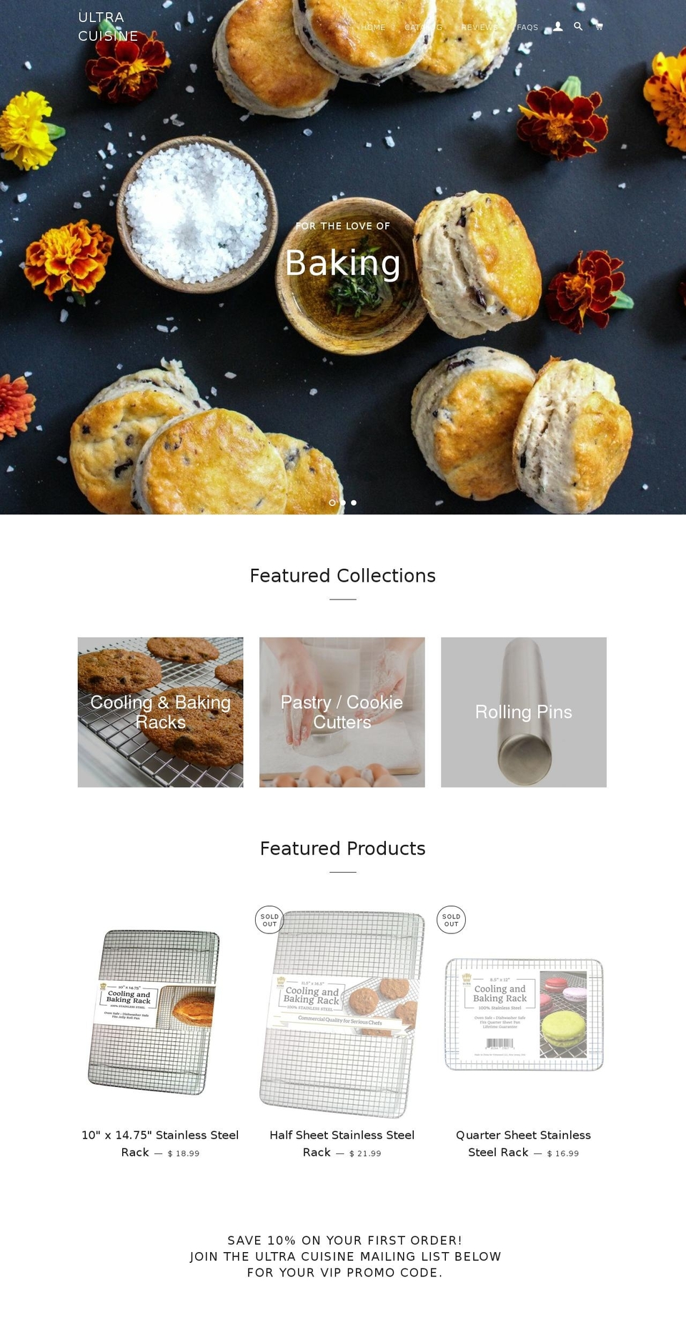 ultracuisine.com shopify website screenshot