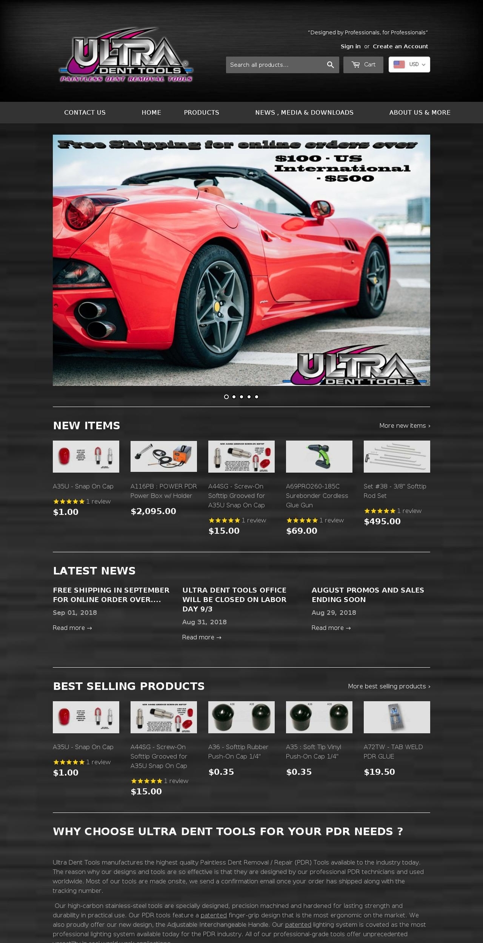 Anthony - Supply Black Shopify theme site example ultradenttool.biz