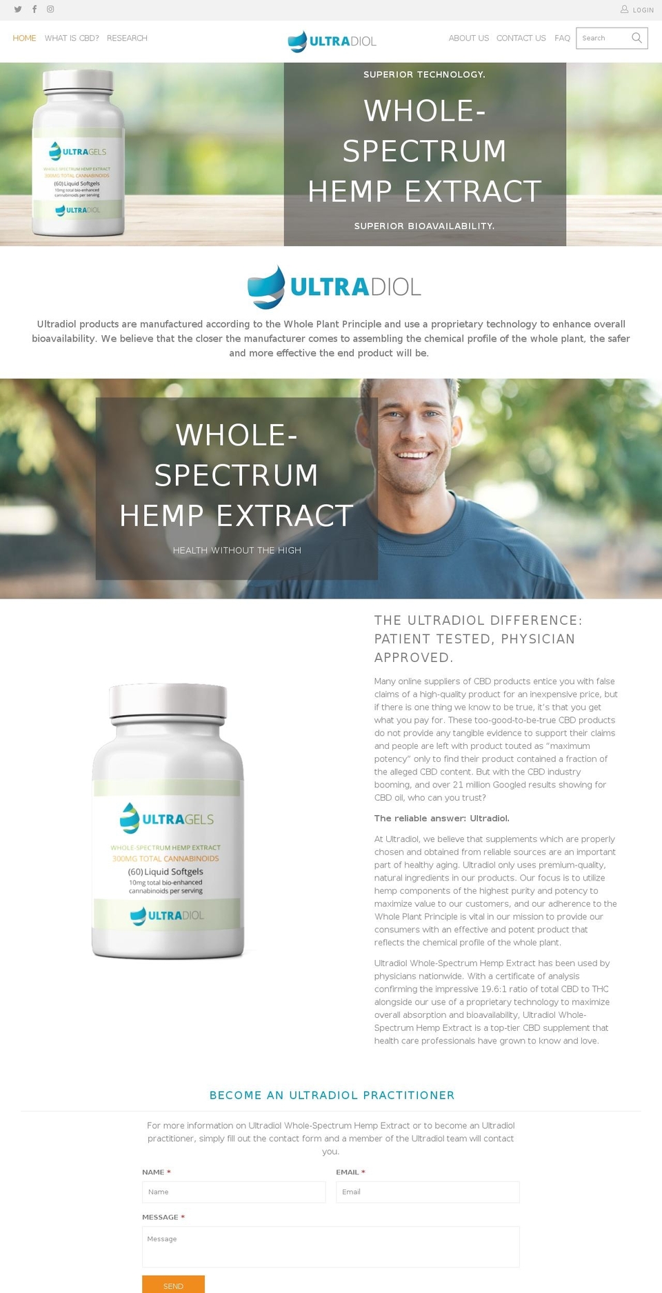 ultradiol.com — Shopify storefront screenshot