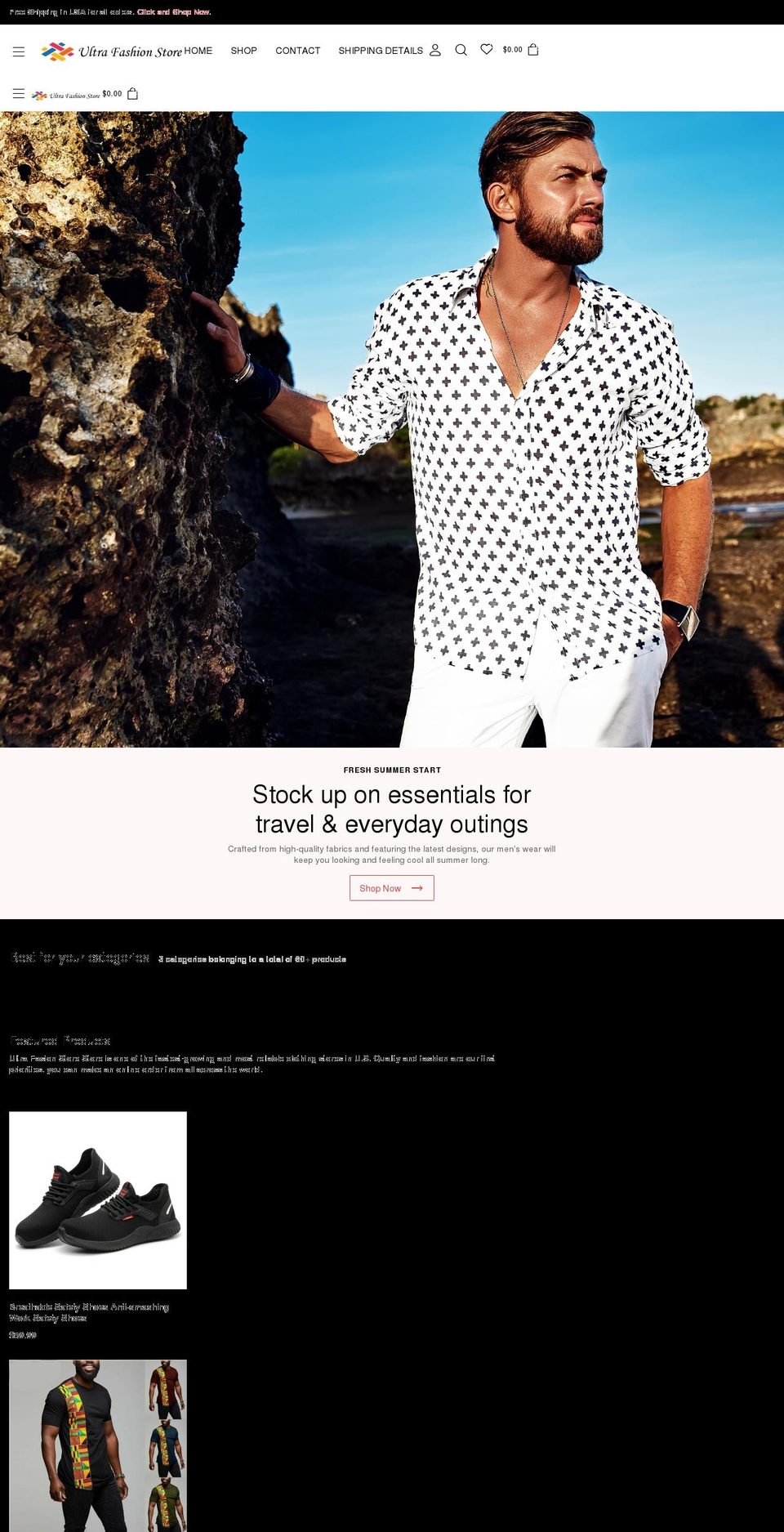 ultrafashionstore.com — Shopify storefront screenshot