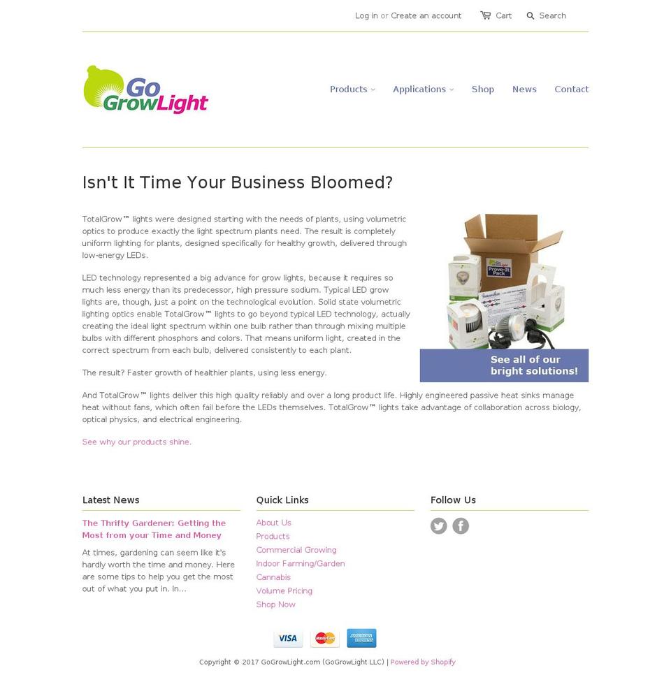 ultragrowlighting.com shopify website screenshot