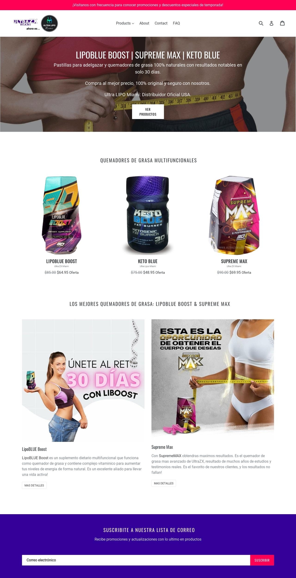 ultralipomiami.com shopify website screenshot