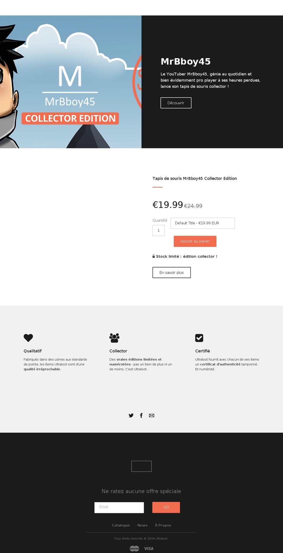 ultraloot.com — Shopify storefront screenshot