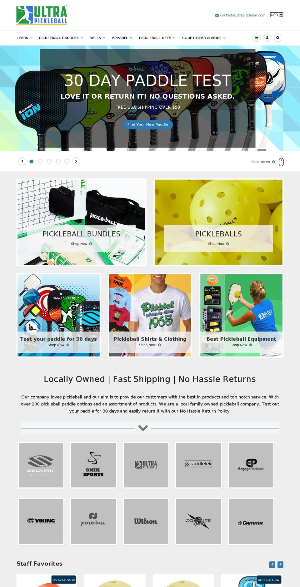 ultrapickleball.com shopify website screenshot