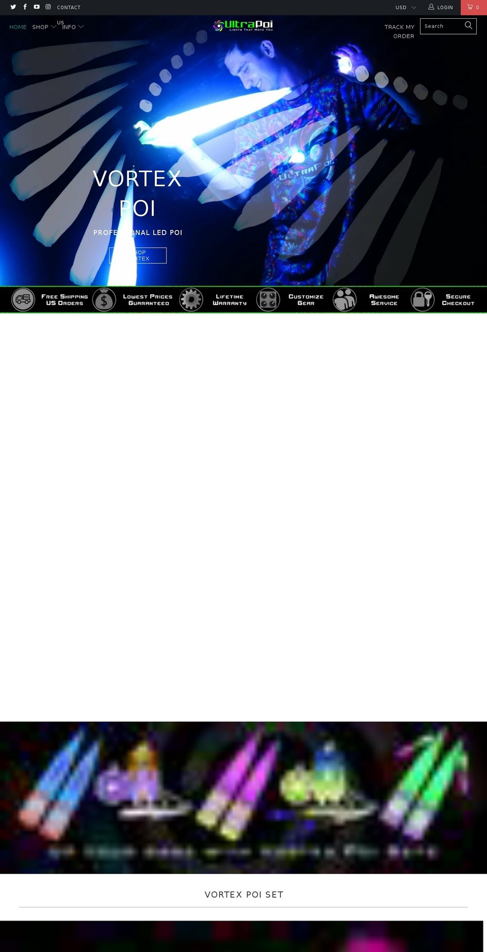 ultrapoi.com shopify website screenshot