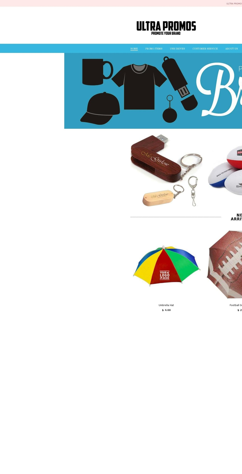 ultrapromos.com — Shopify storefront screenshot