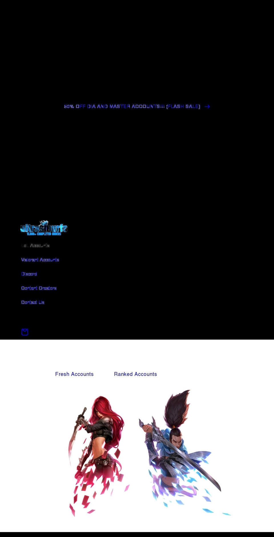 ultrasmurfs.com shopify website screenshot