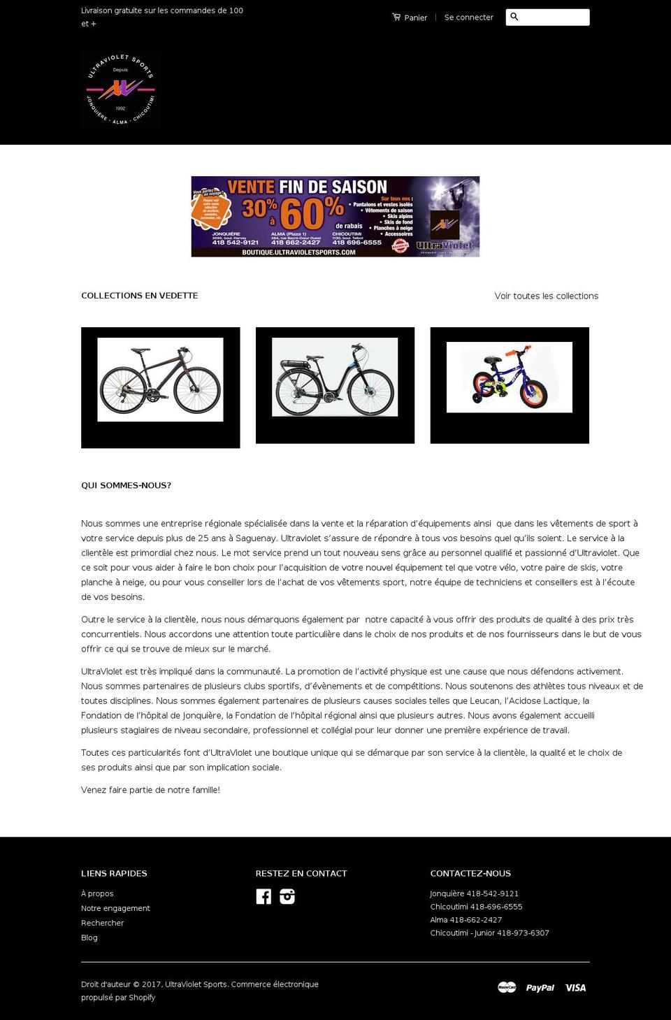 ultravioletsports.com shopify website screenshot