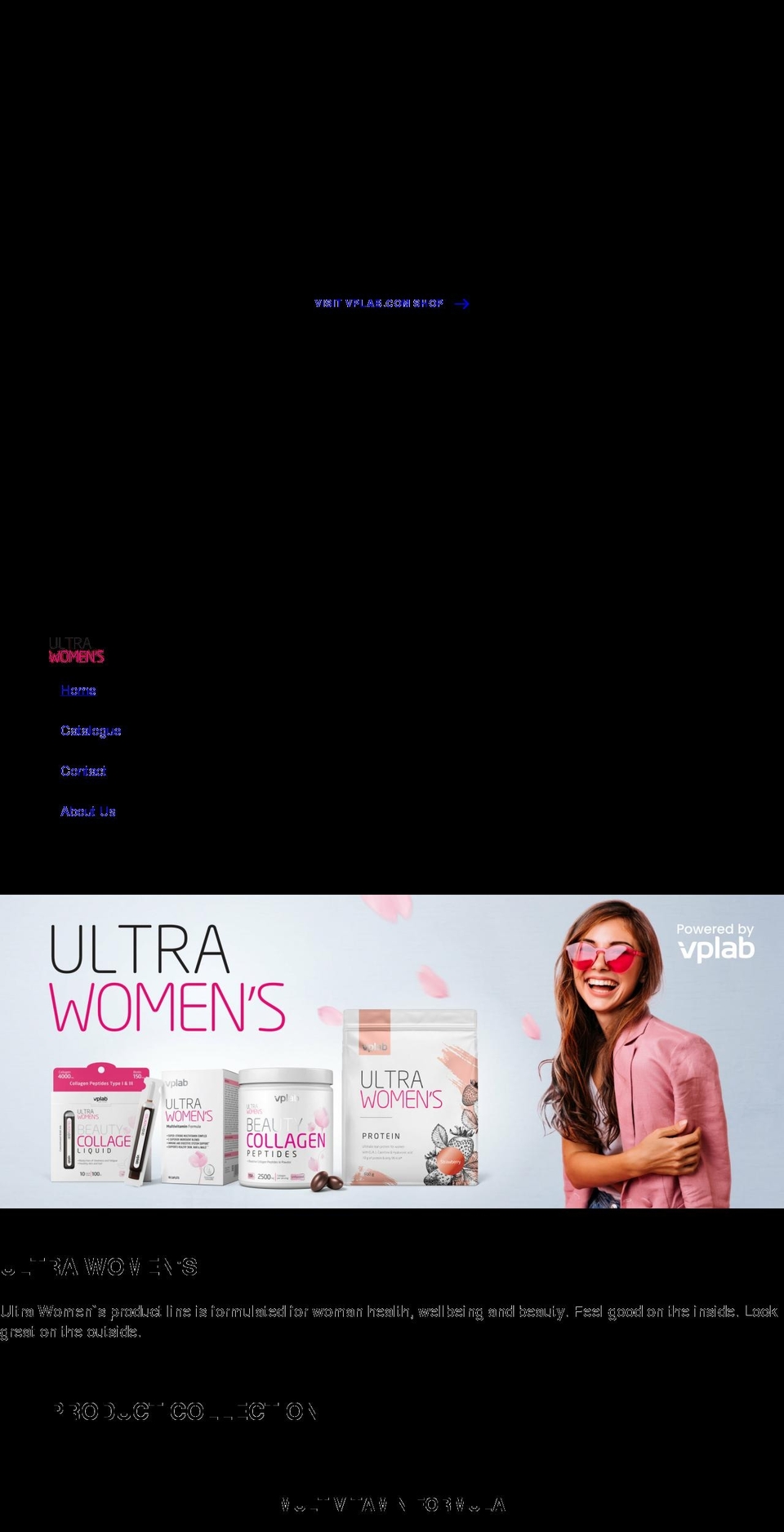 ultrawomens.com shopify website screenshot