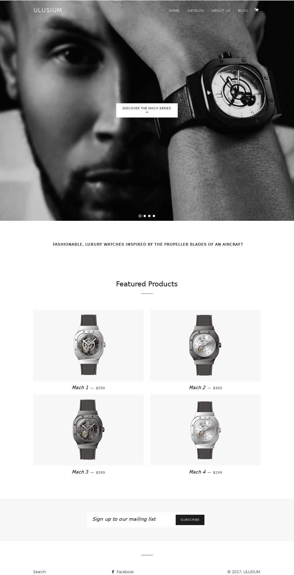ulusium.com shopify website screenshot